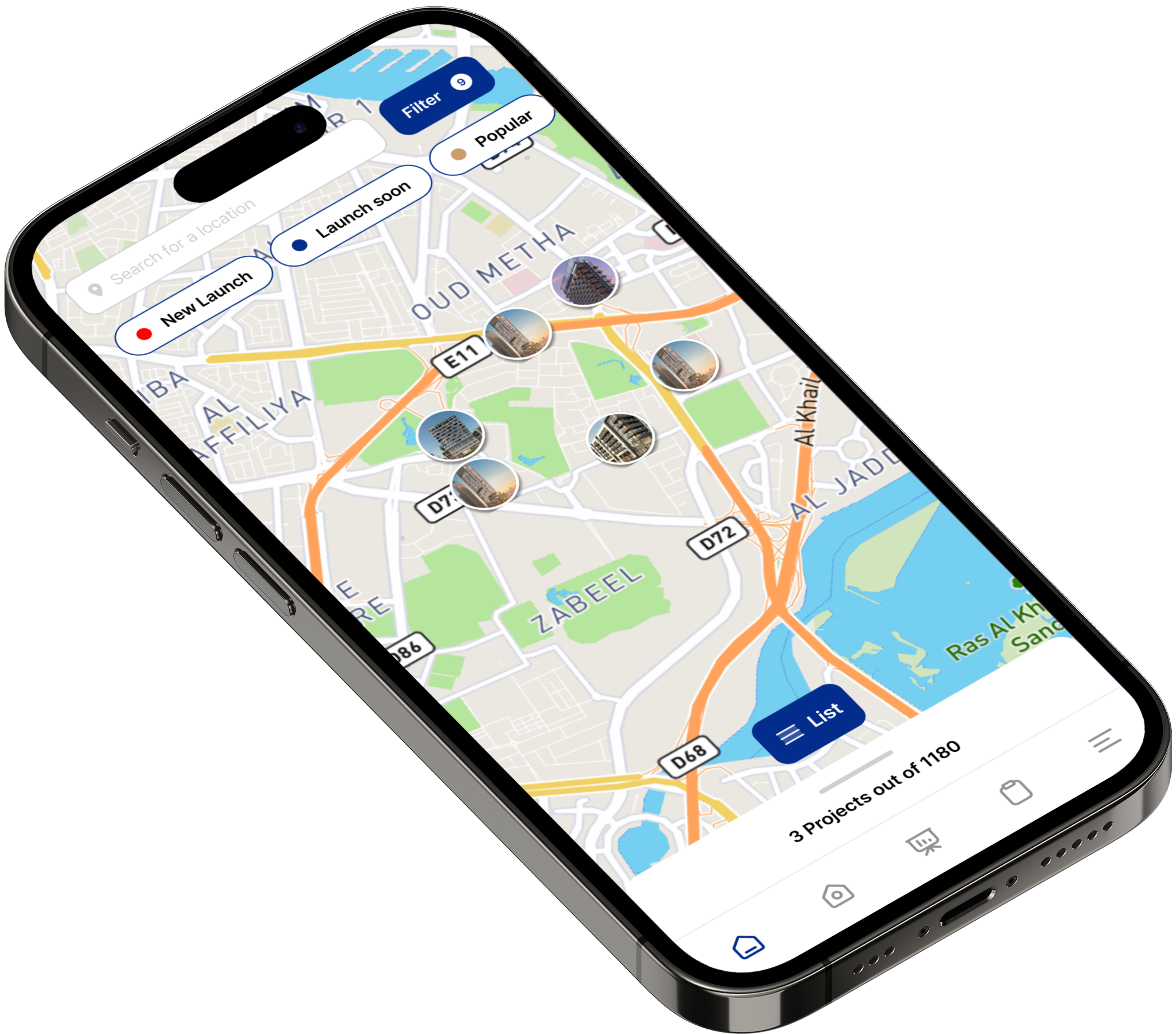 Behomes mobile app screen 3