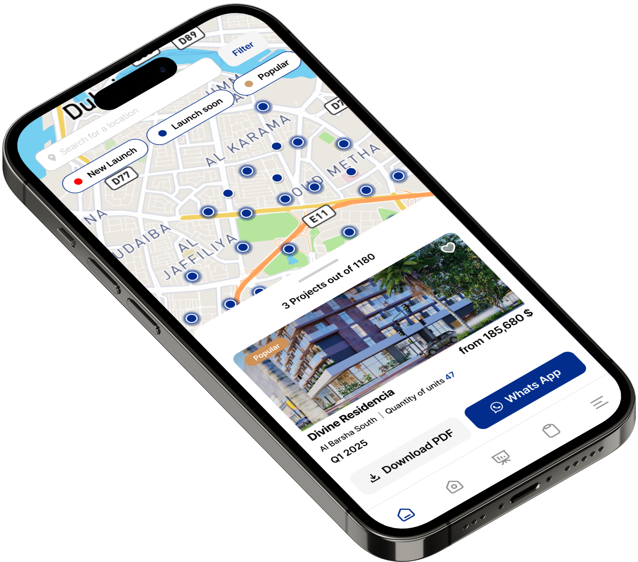 Behomes mobile app screen 4